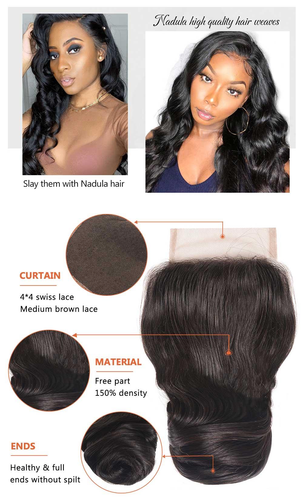 4×4 Lace Closure Loose Wave