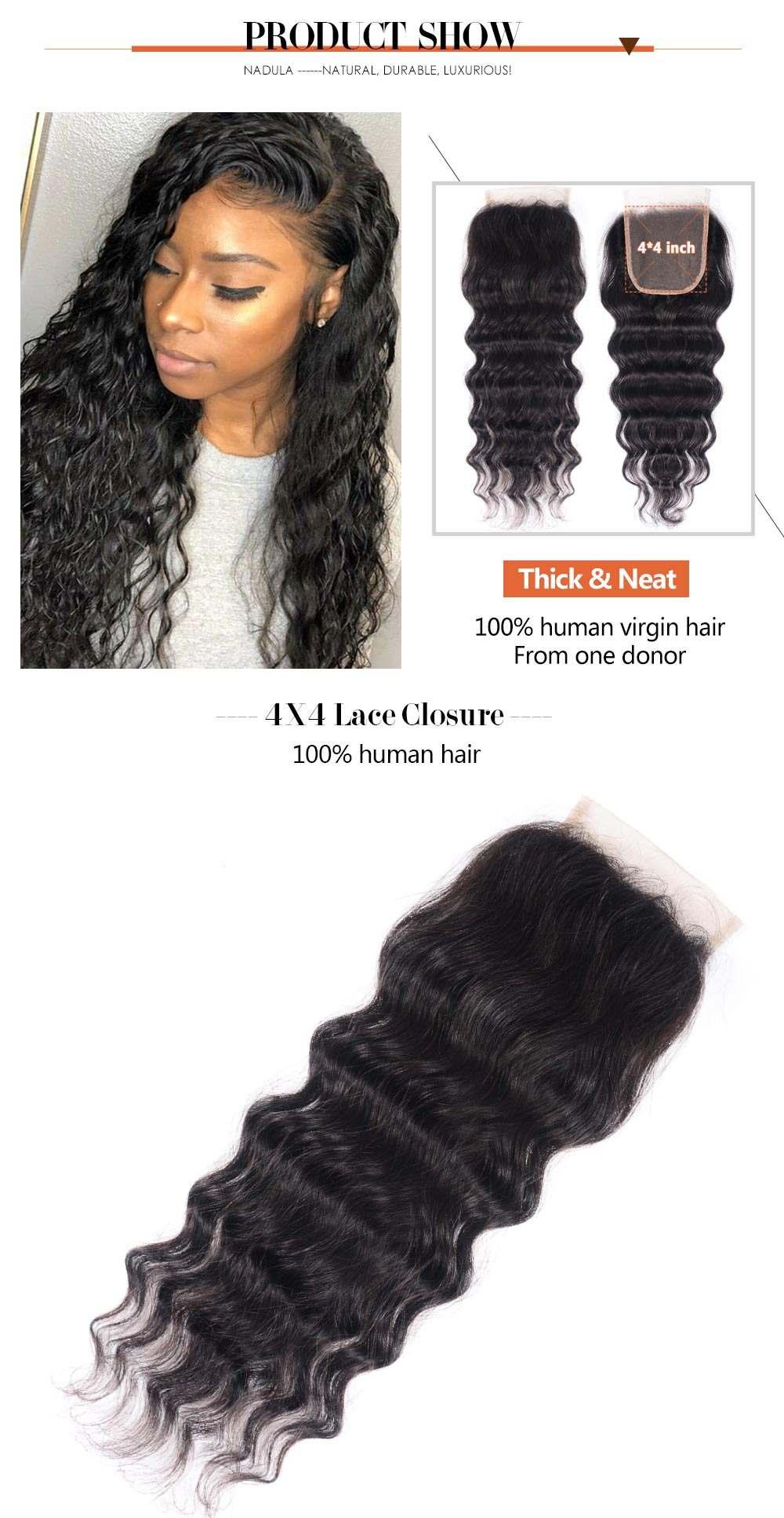 Natural Wave Virgin Hair Lace Closure