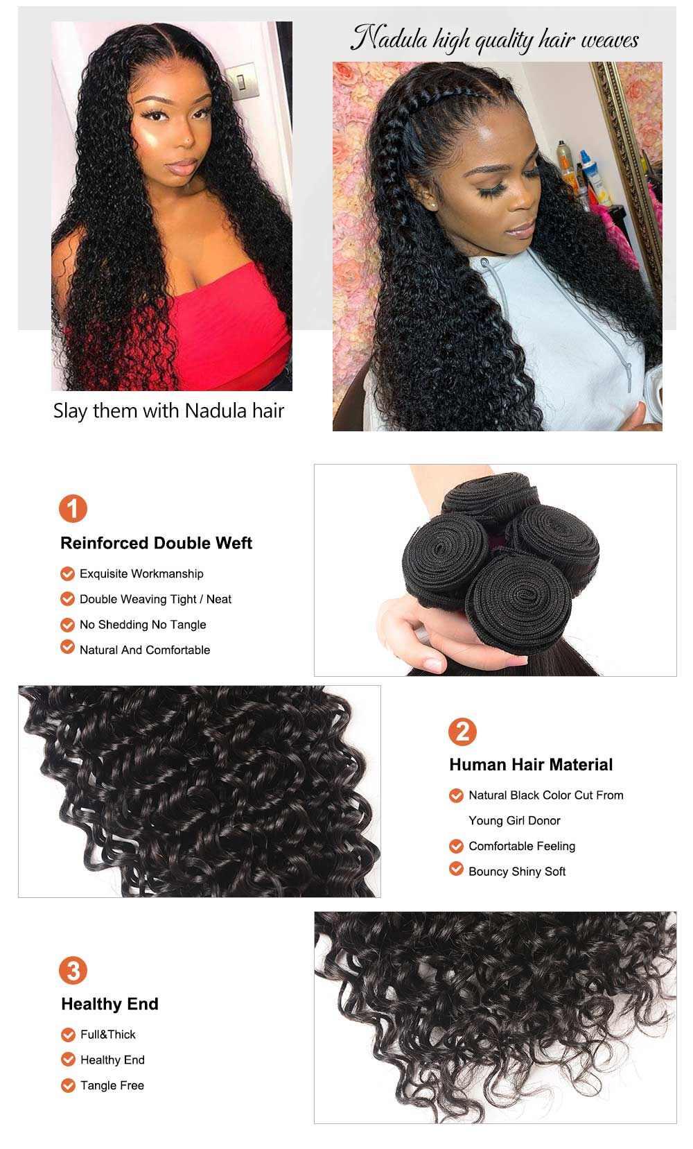 Curly Virgin Hair Weave With Lace Closure