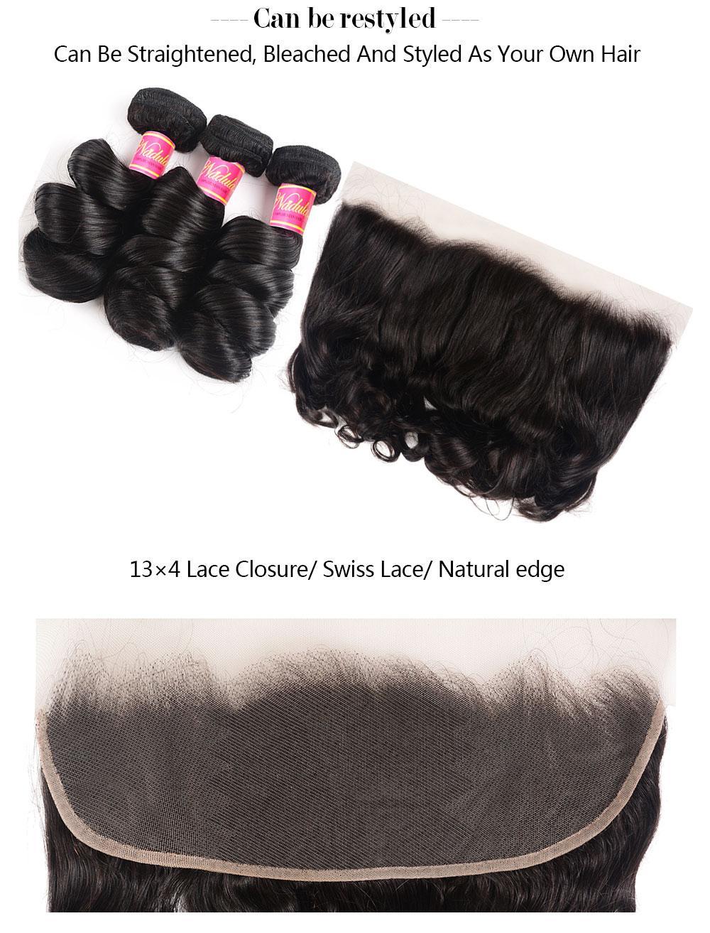 13X4 Lace Closure Frontal Human Hair Weaves