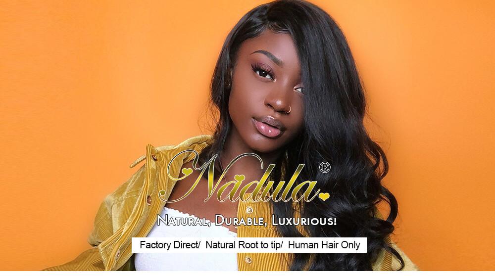 Nadula U Part Wig Body Wave U Part Human Hair Wigs 150% Density Glueless Natural Looking Hairline