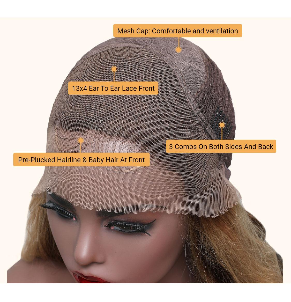 Colored Curly Human Hair Wigs For Women