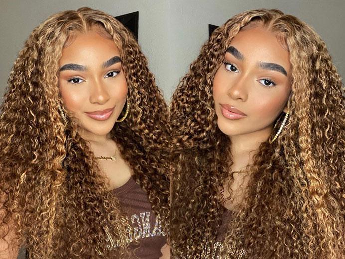 Shadow Root Highlight Human Hair Wigs