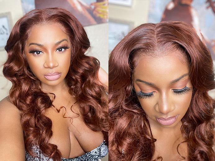 Red Brown Auburn Wig For Sale