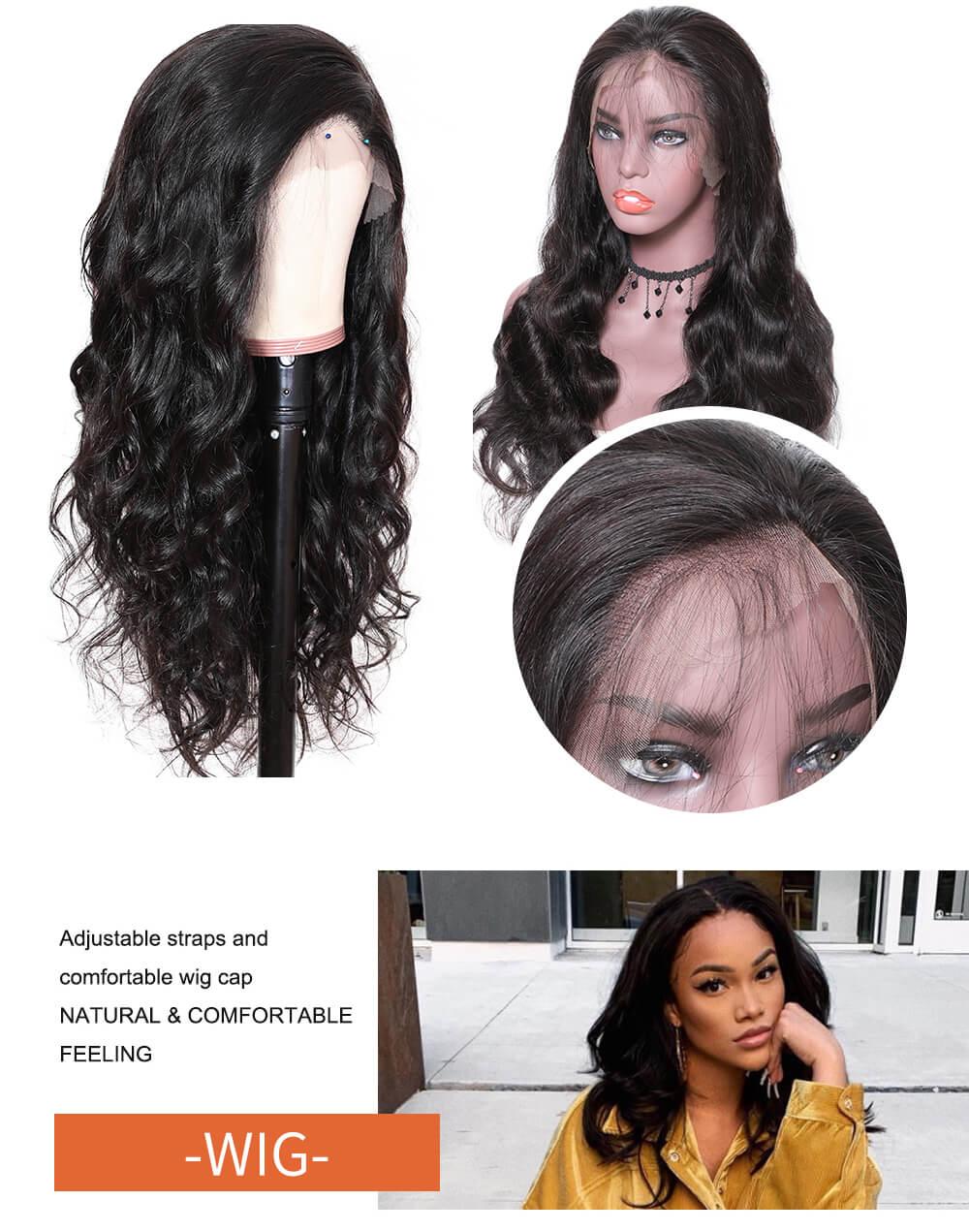 
        Nadula 360 Lace Front Wigs Body Wave 360 Transparent Lace Human Hair Wigs     